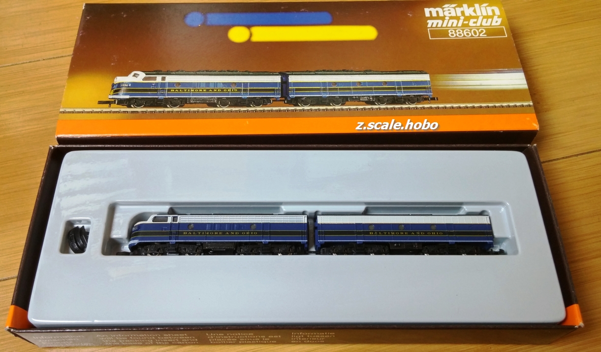 MARKLIN 88602 B&O F7 A-B Set: z.scale.hobo
