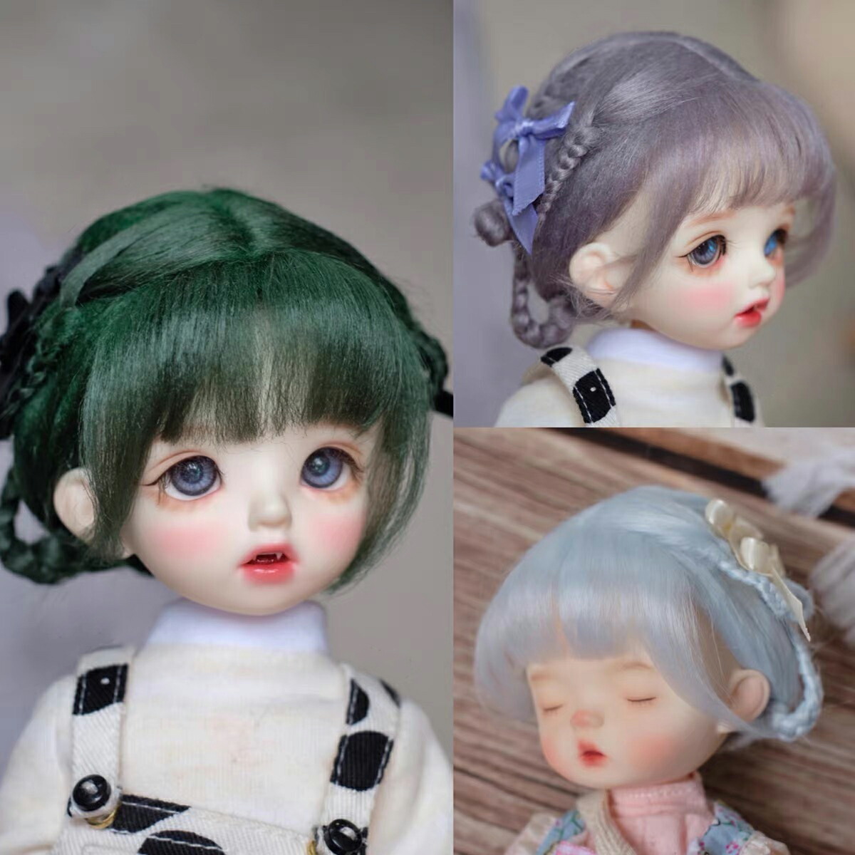 楽天市場】球体関節人形 BJD ウィッグ かつら 1/4 1/6 1/8 オビツ11