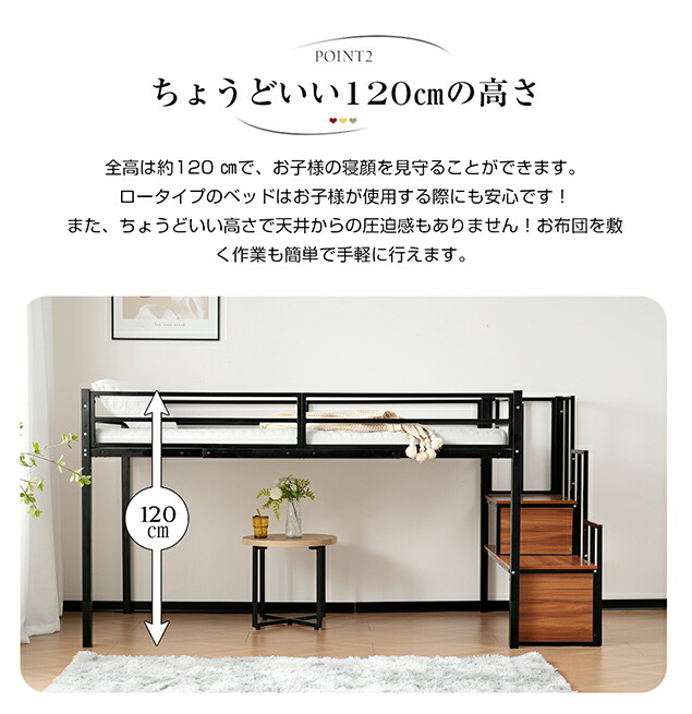 楽天市場】【5の日☆全品P5倍!】【シングル】ロフトベッド パイプ