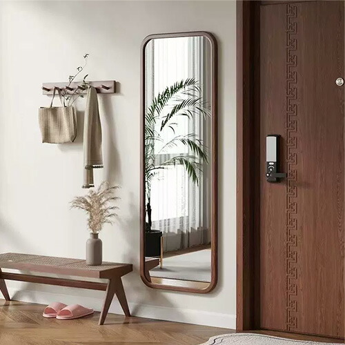 楽天市場】全身鏡 スタンドミラー 割れない 165cm 姿見鏡 全身 木製