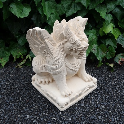 楽天市場】シンガの石像 天然石パラスストーン 40cm 石彫り彫刻 シンガ