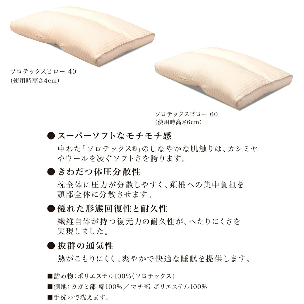 楽天市場】シーリー Sealy シーリーベッド ソロテックスピロー40 ソロ