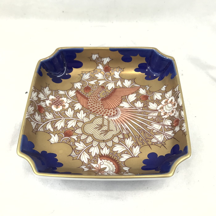 楽天市場】深川製磁 染錦金彩鳳凰 菊割親皿の通販