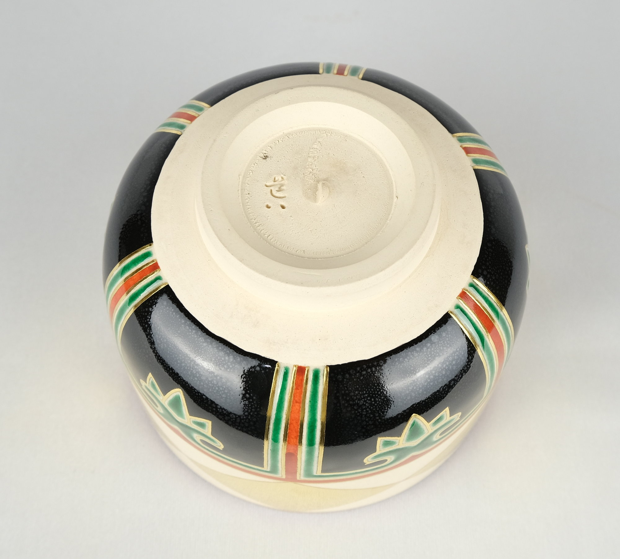 栗山園オンライン通販部 / 【出物】 仁清写色絵金菱之図茶碗 8代高橋