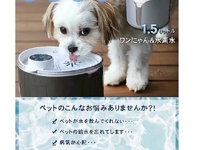 ワンにゃん＆水素水 ペット用水素自動給水器 スマホ コントロール 犬