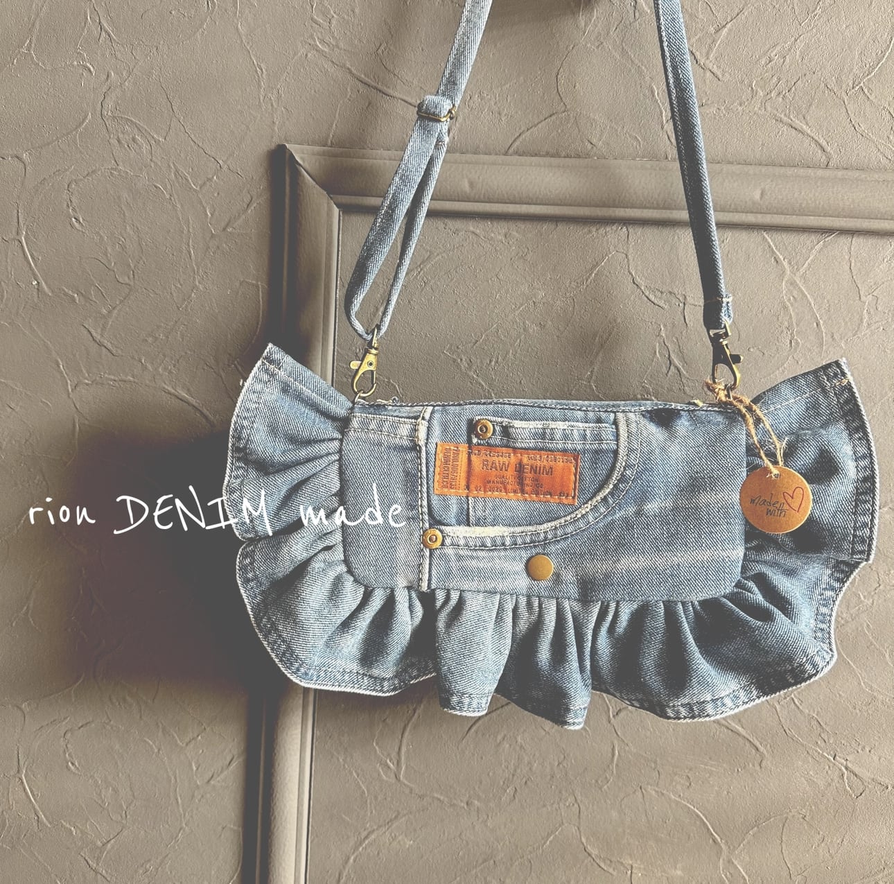 フリルショルダーウォレット デニム | riondenim