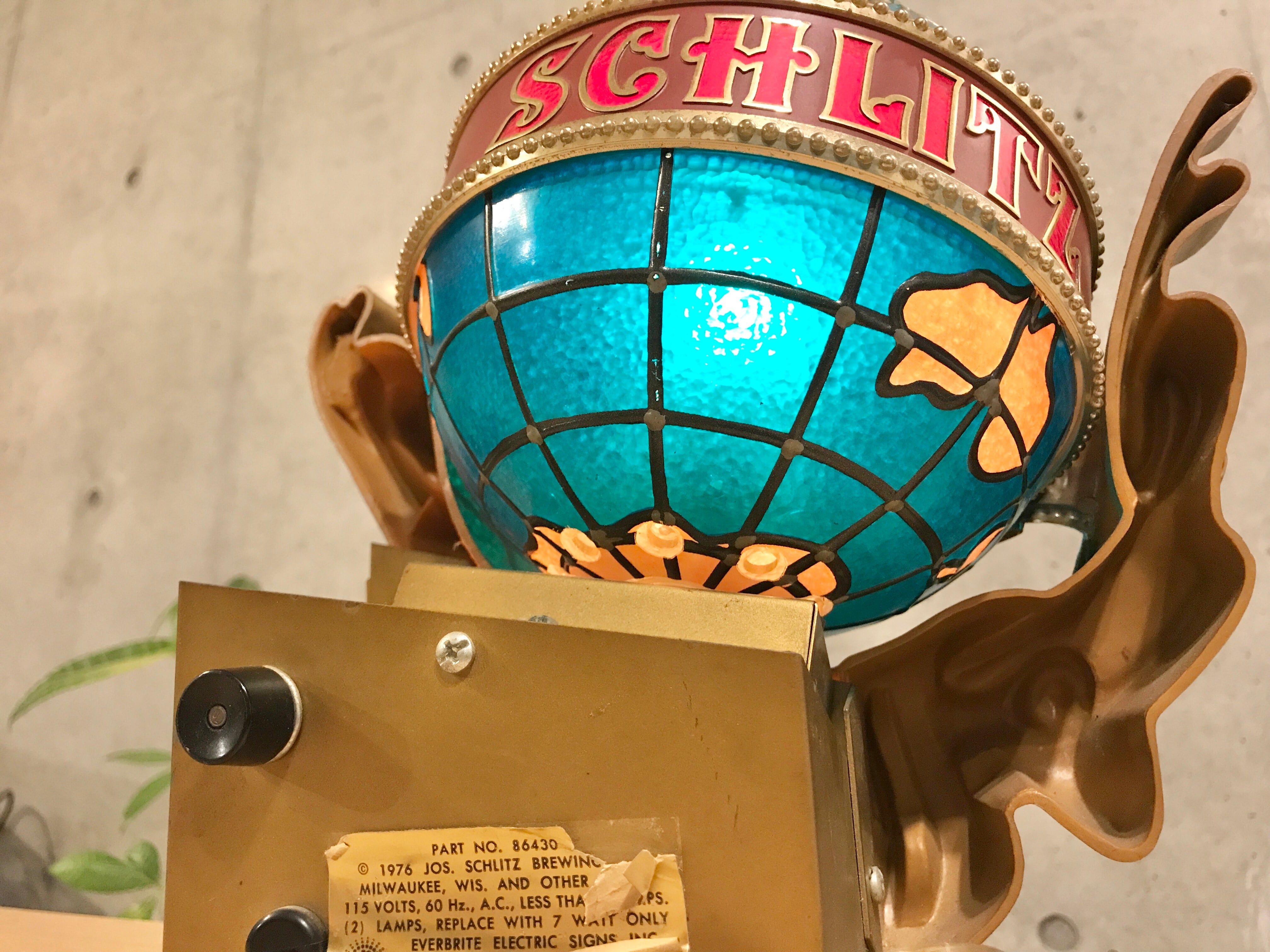 シュリッツ ビール ビンテージ グローブライト | アメリカ西海岸