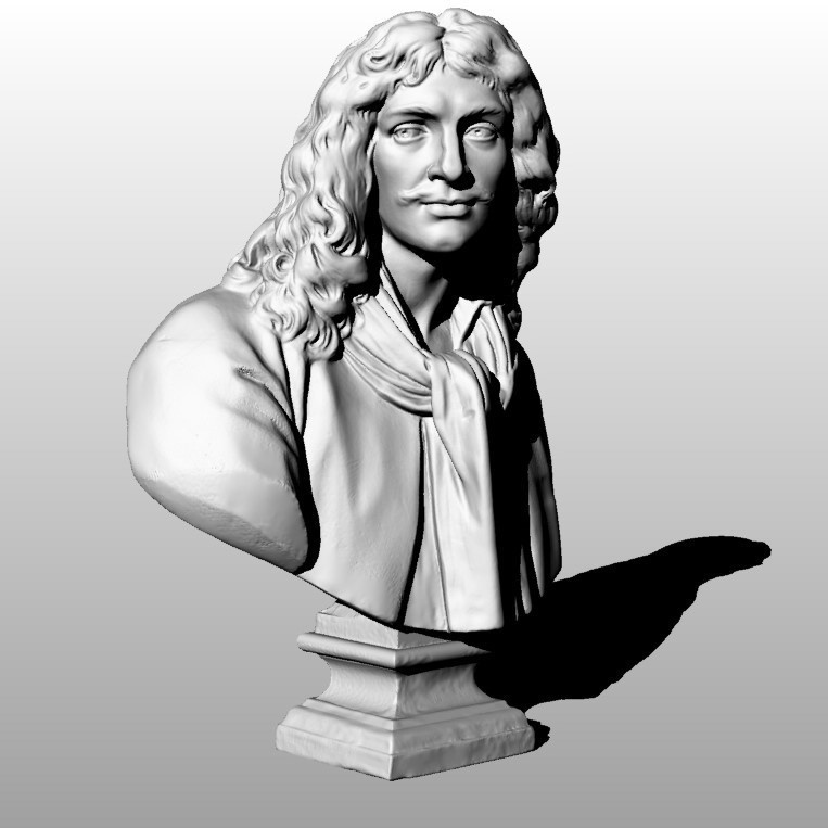 3Dスキャンモデル】石膏像 モリエール - small right - BOOTH