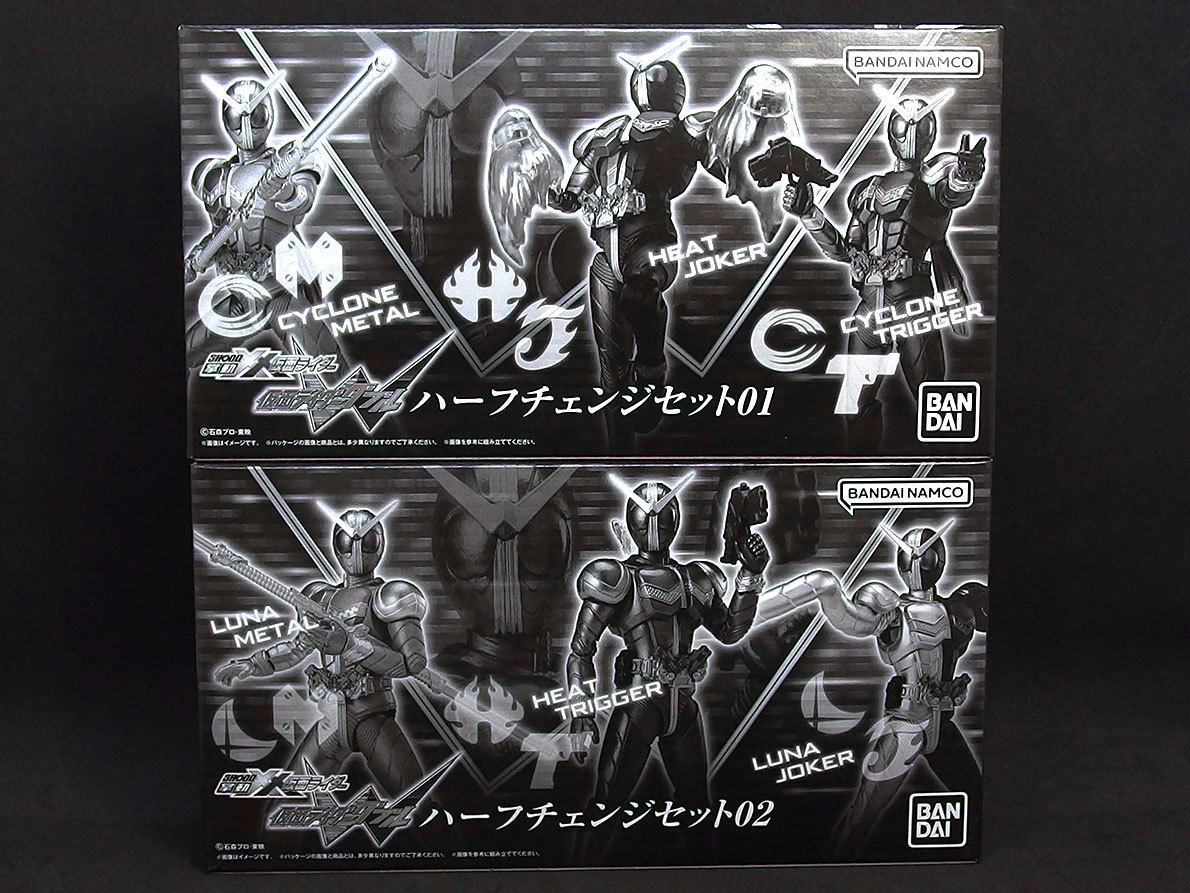 掌動-XX 仮面ライダーW ハーフチェンジセット01 & 02 【レビュー