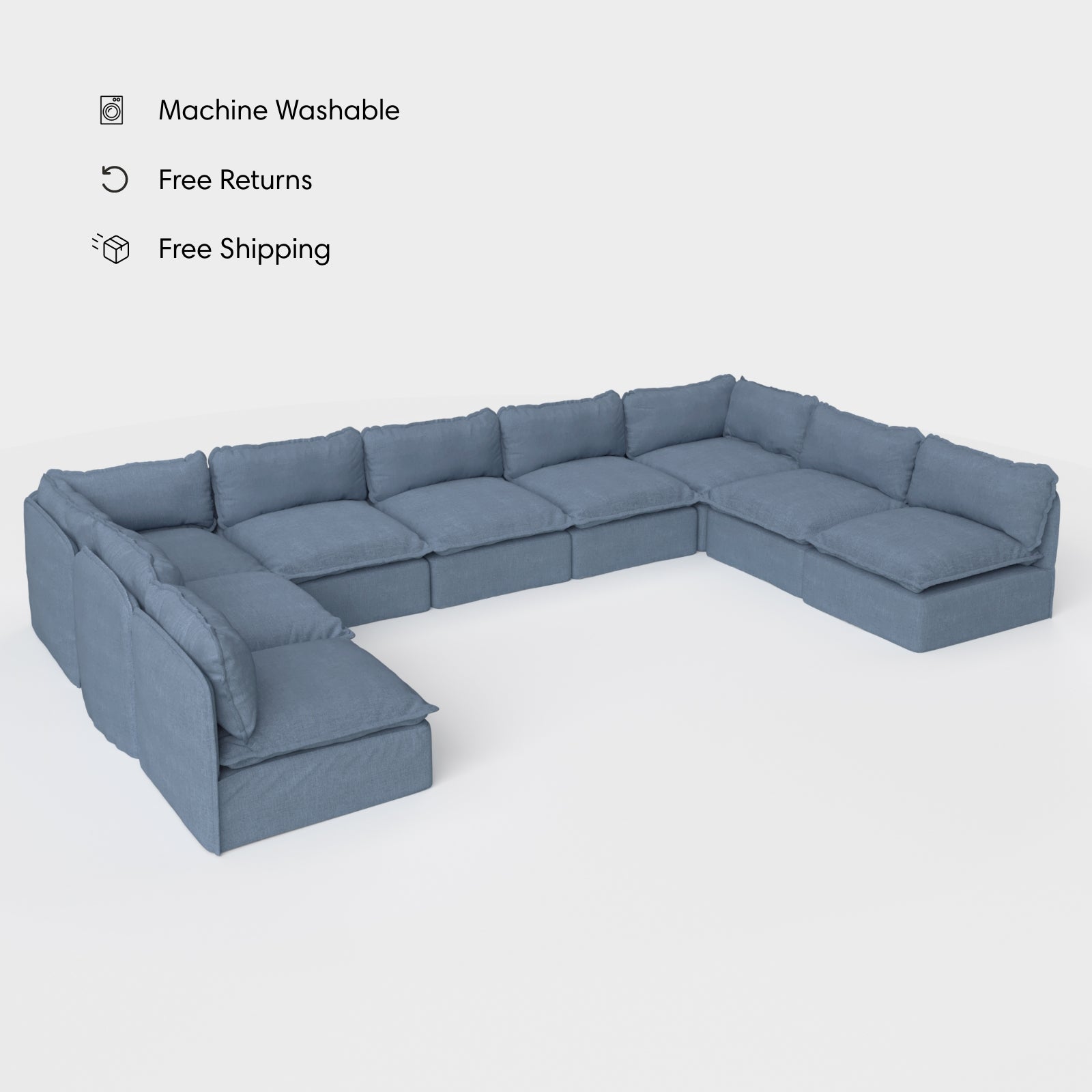 Washable 9-Seater Outdoor Sofas | Chicory x Anabei