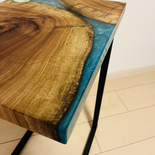 レジンテーブル サイドテーブル ソファテーブル リバーテーブル