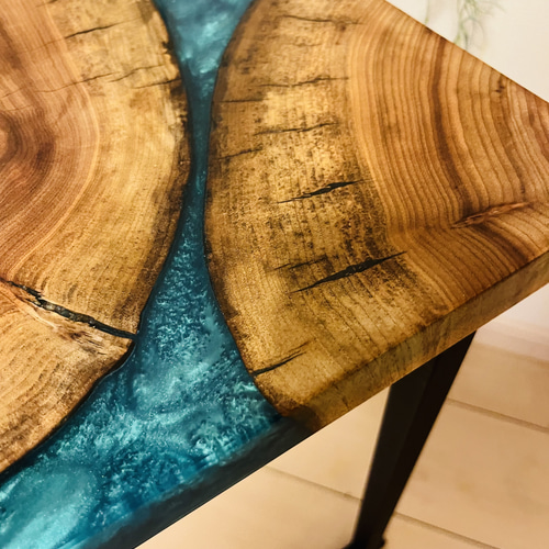 レジンテーブル サイドテーブル ソファテーブル リバーテーブル