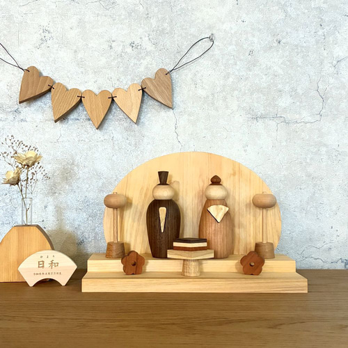 予約販売】木製 雛人形 2026｜お雛様 ひな祭り ひなまつり 木のお雛様