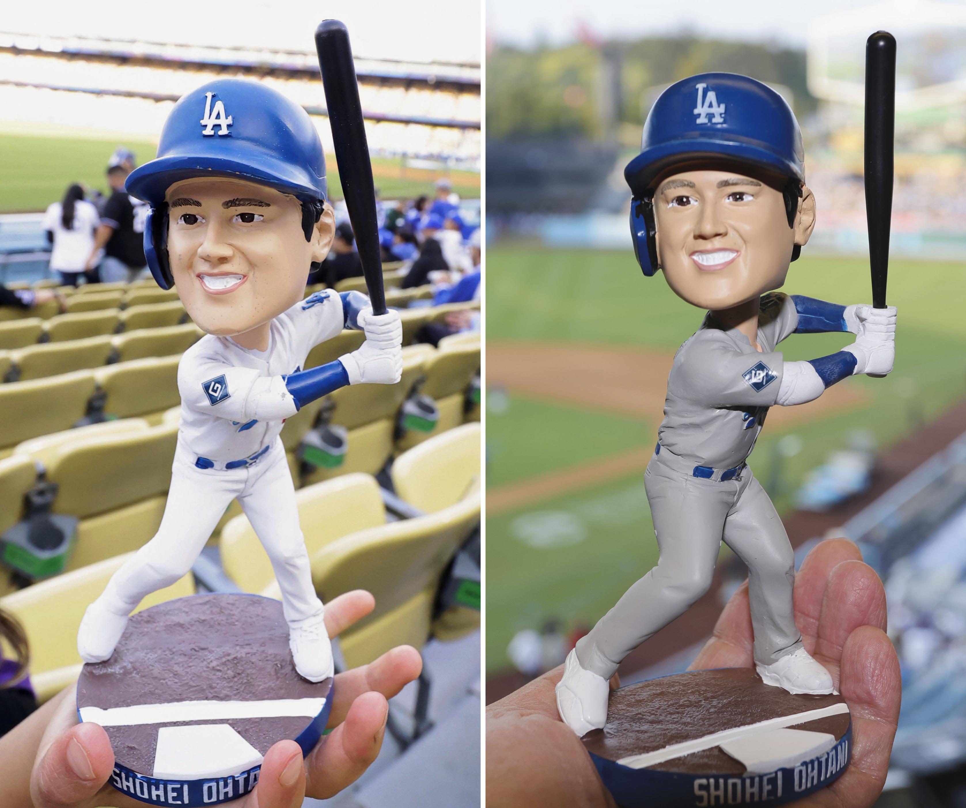 MLB】ドジャースが大谷翔平の首振り人形、4万人に配布 1700個