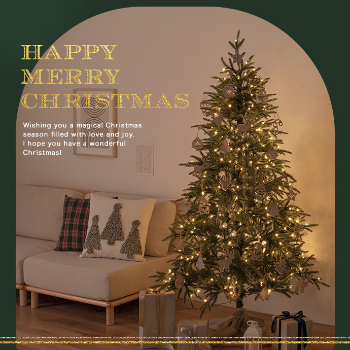 g156021]【オーナメントセット】Abete 高さ150cm クリスマスツリー+