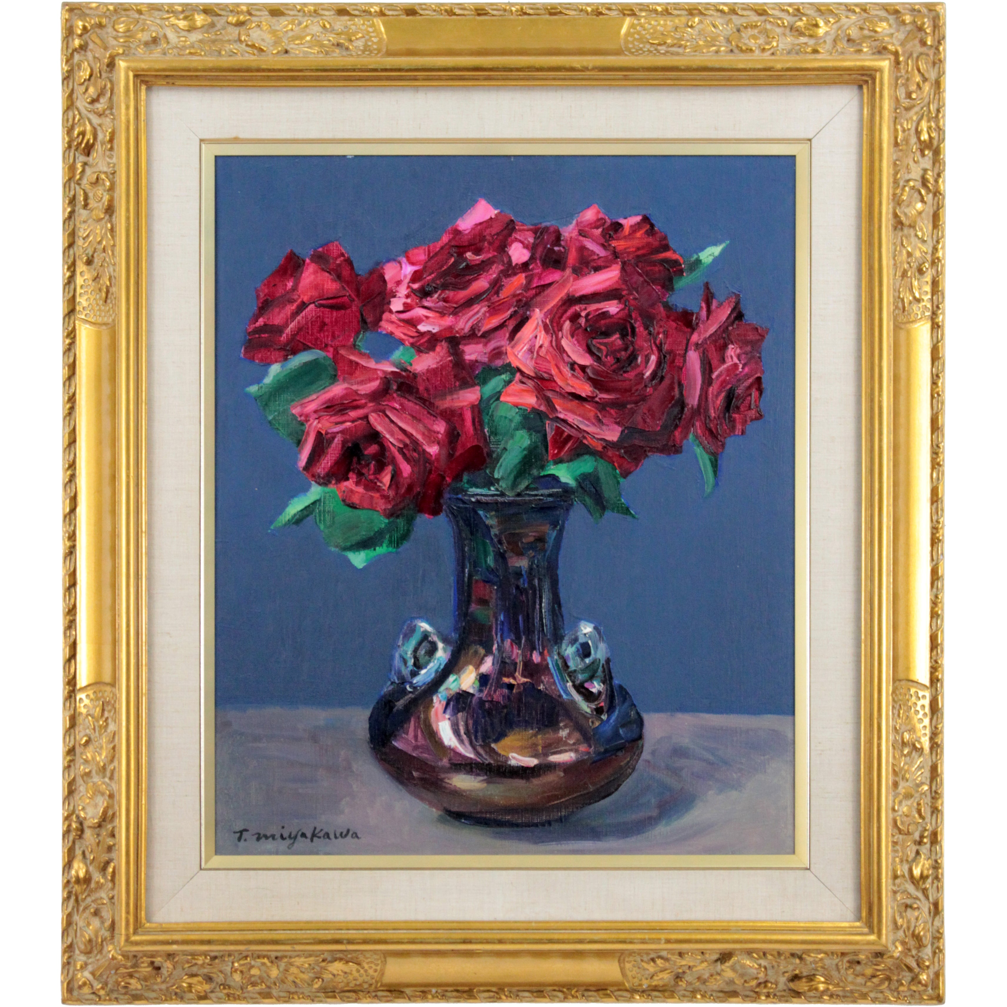 宮川 魏 『薔薇』 油彩画 - 北海道画廊