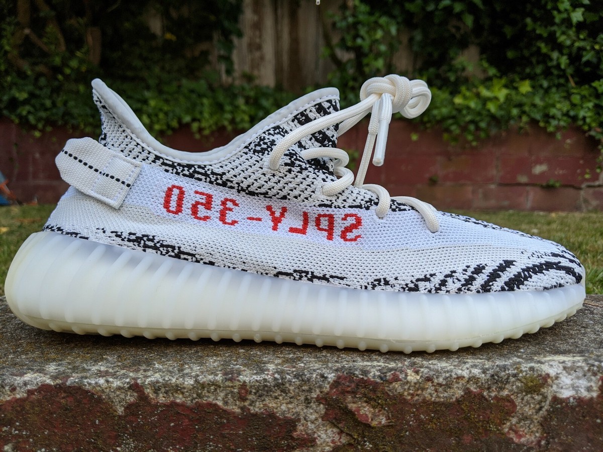 DS ADIDAS YEEZY 350 V2 ZEBRA WHITE BLACK sz 9 CP9654 | eBay