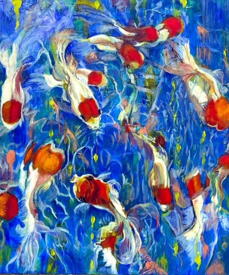 金魚遊び』 油彩 | nuancebeans