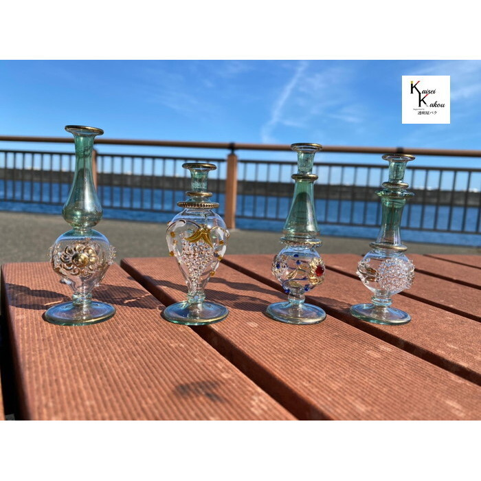 ハーバリウム ファンシー エジプトガラス クレオパトラボトル