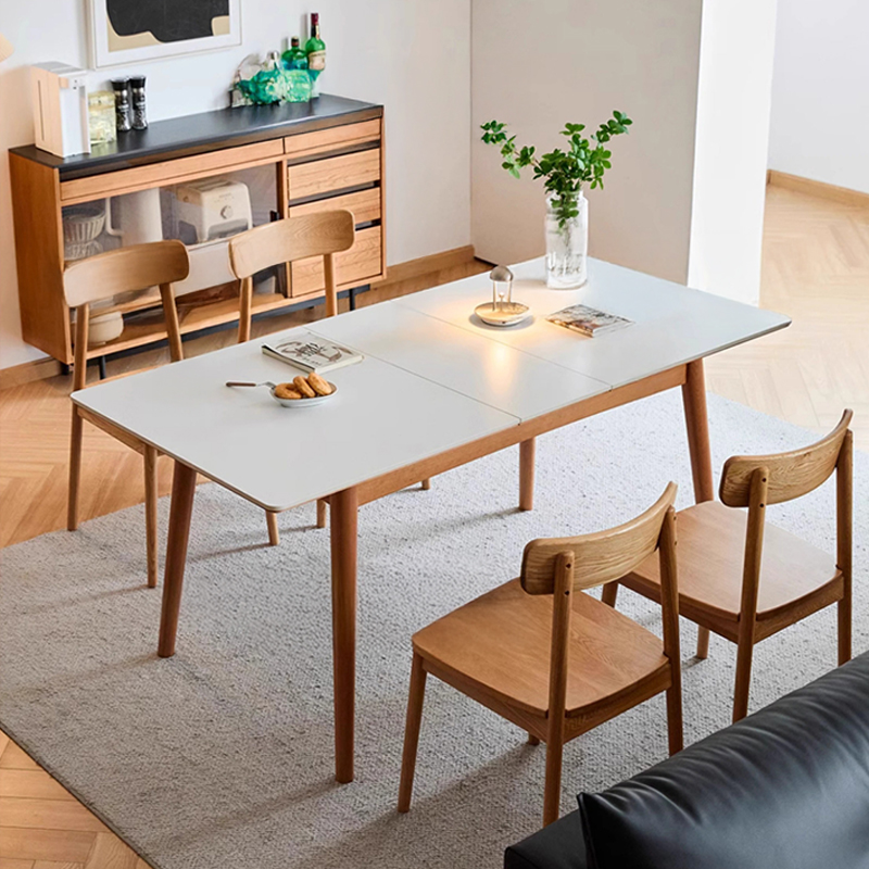 Woody Prime Cherry 伸縮式セラミックテーブル | 美しさと耐久性を