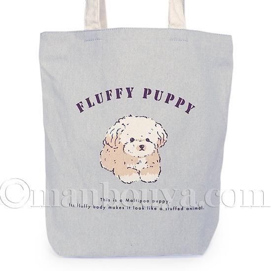 マルチーズ グッズ 犬 雑貨 ミントイン トートバッグ 帆布 A4 縦型