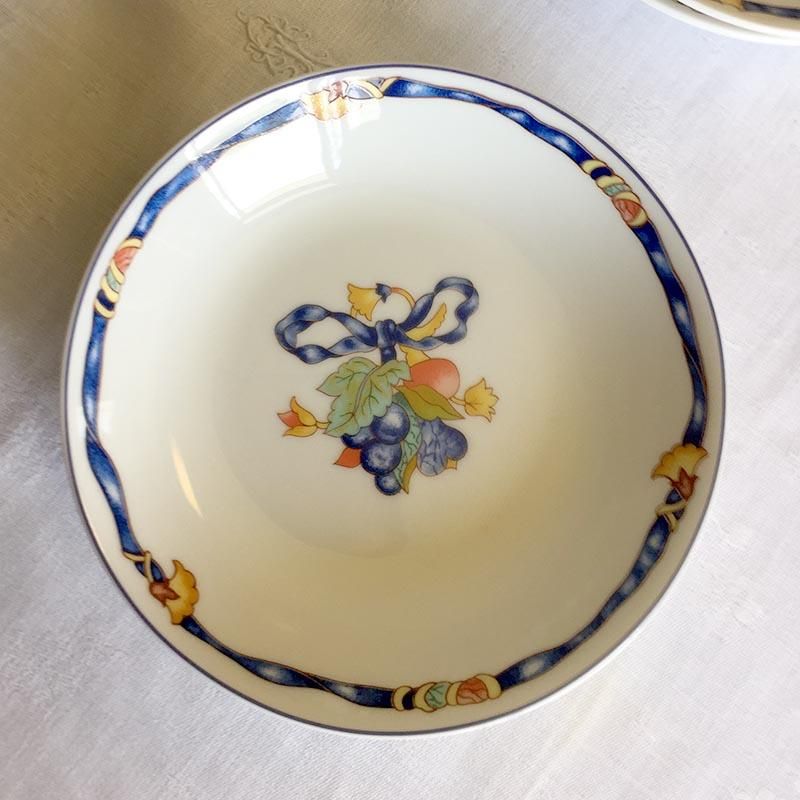 リモージュ ベルナルド 青いリボンのボーケーズ 小ボール Limoges