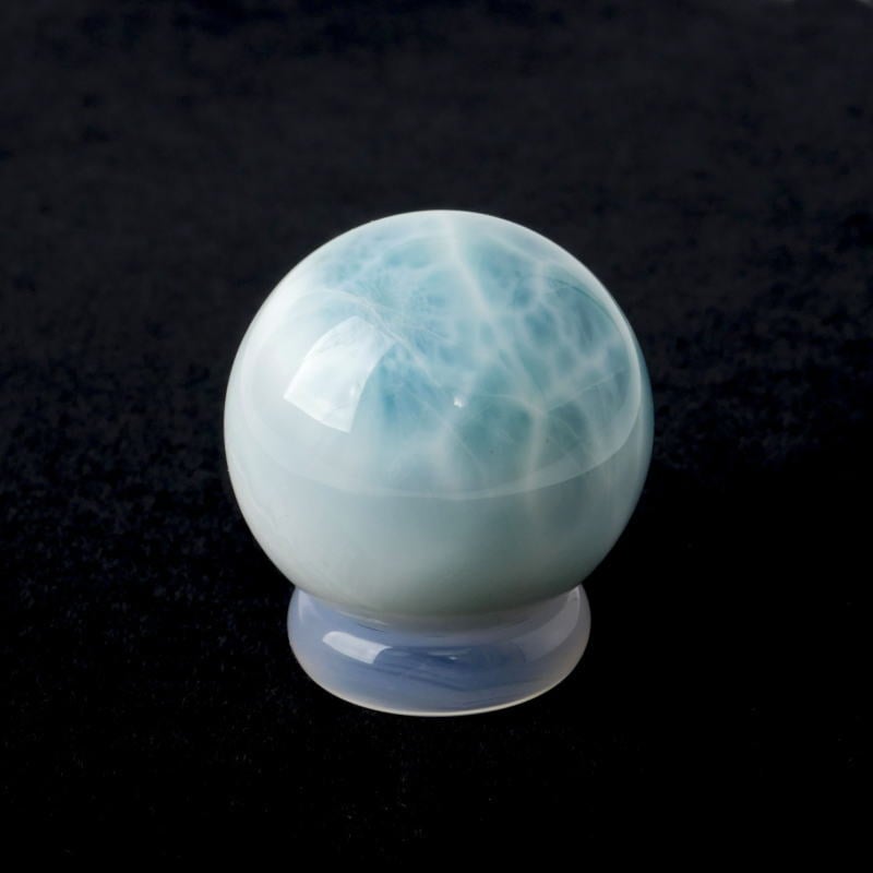 希少！高品質ラリマー球（台付） 30mm｜マライカ公式通販