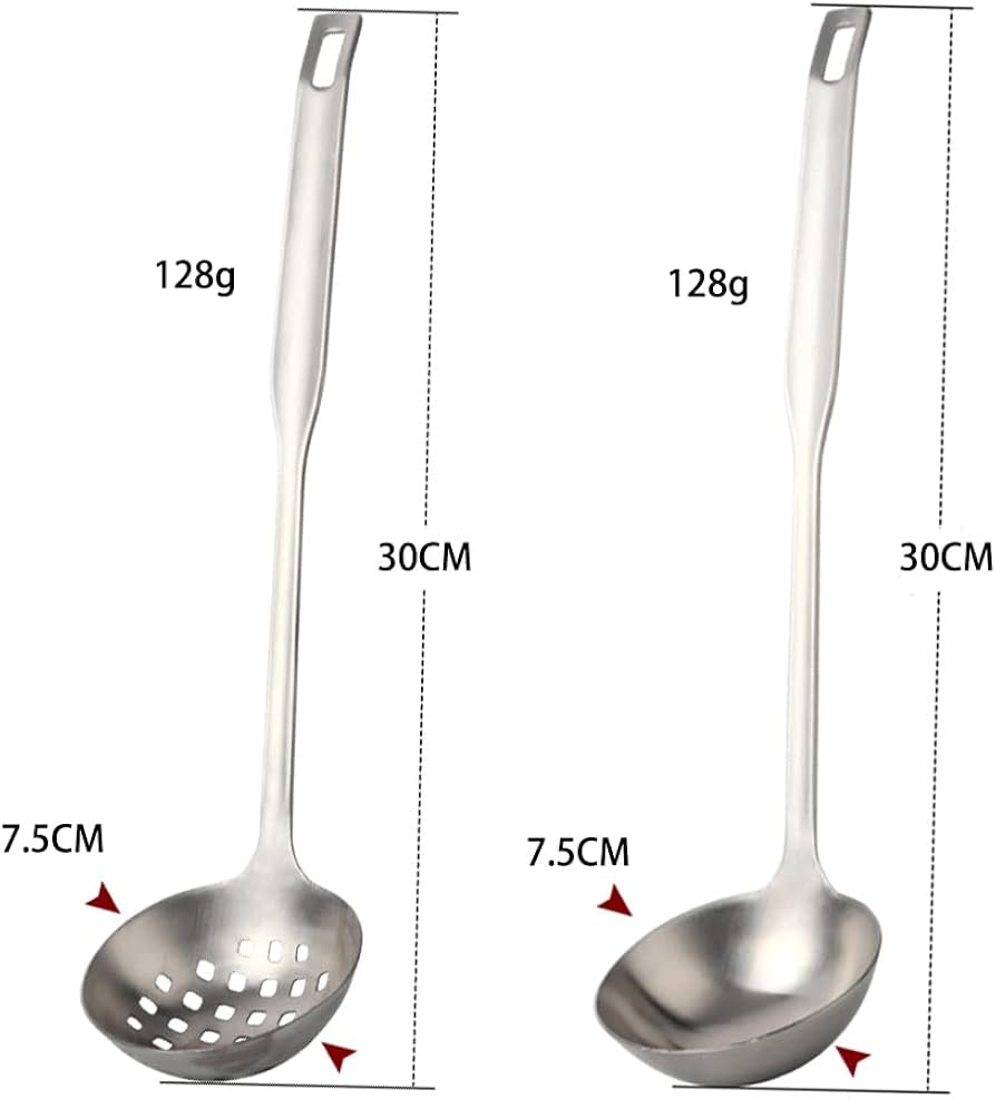 Amazon | おたま レードル 穴なし / 穴あきレードル 2本セット 18-8