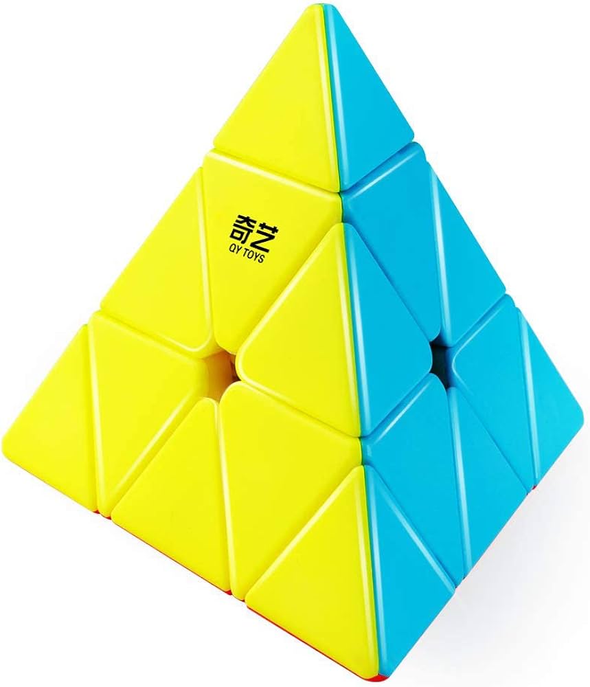 Amazon.com: D-FantiX QYTOYS Qiming Pyramid Speed Cube Stickerless
