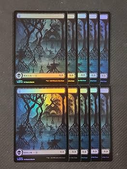 Amazon.co.jp: MTG エルドレインの森 フルアートFoil基本土地 日本語