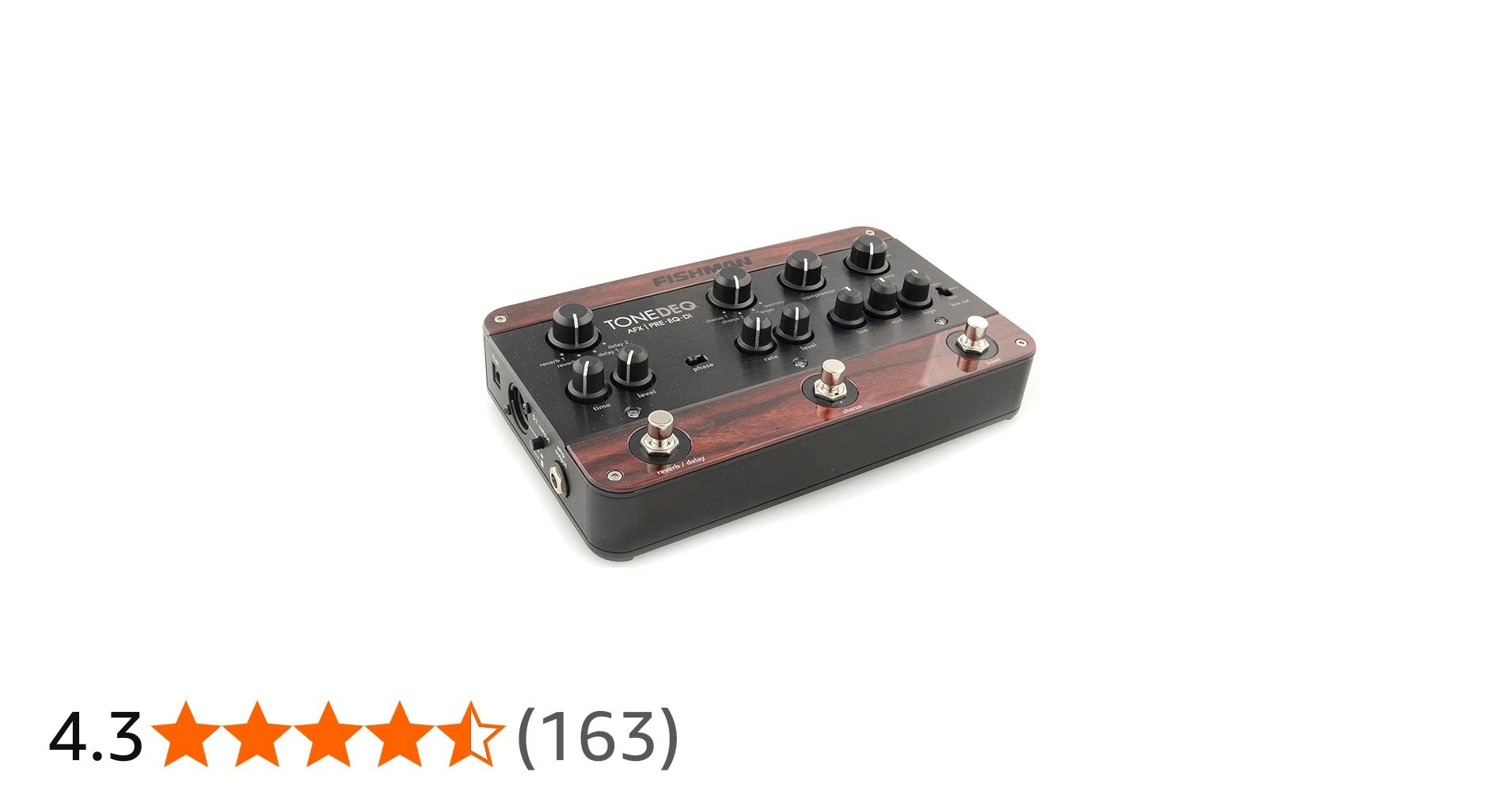 Amazon | FISHMAN FX ToneDEQ AFX Preamp, EQ and DI with Dual