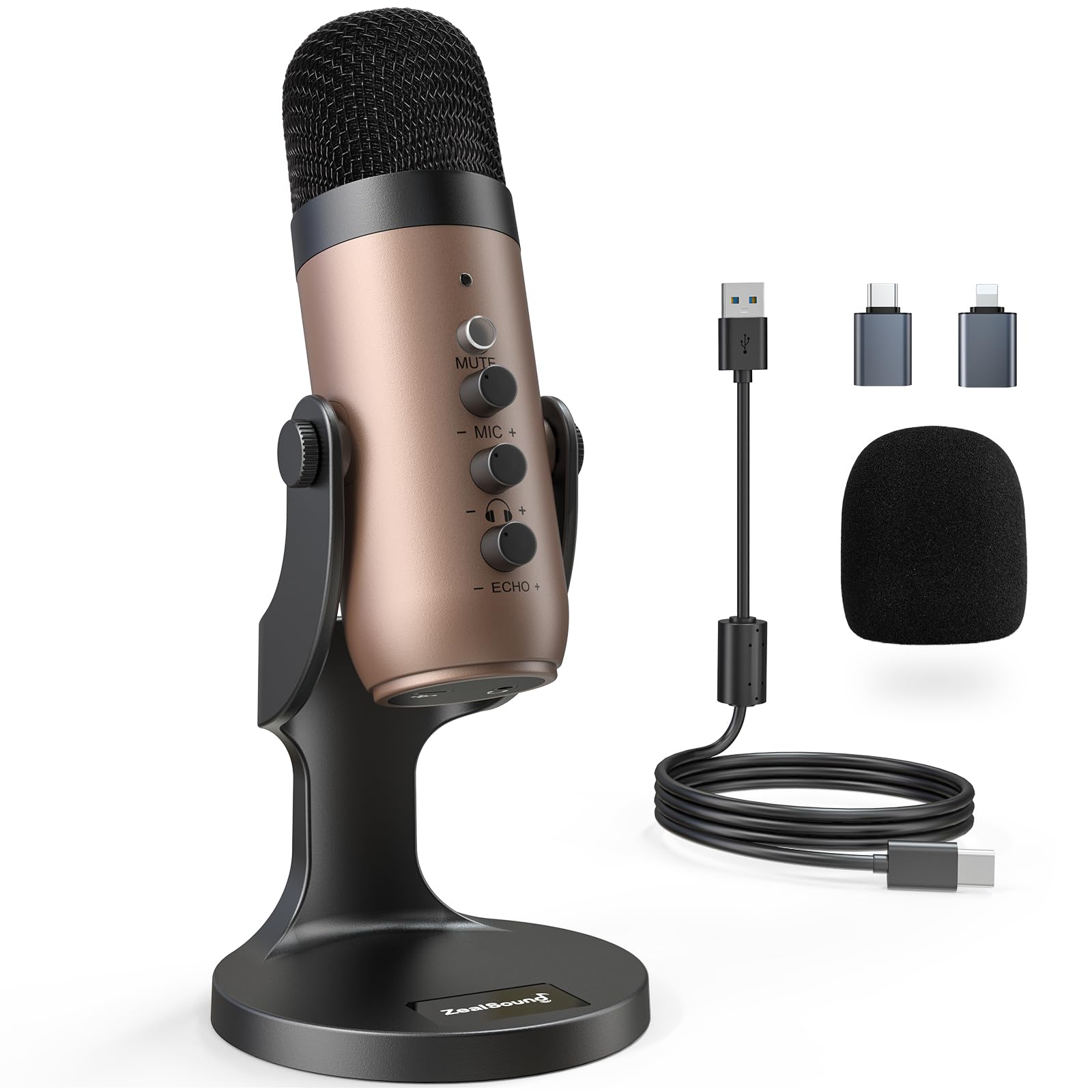 Amazon.co.jp: ZealSound ASMRマイク 配信用マイク コンデンサーマイク