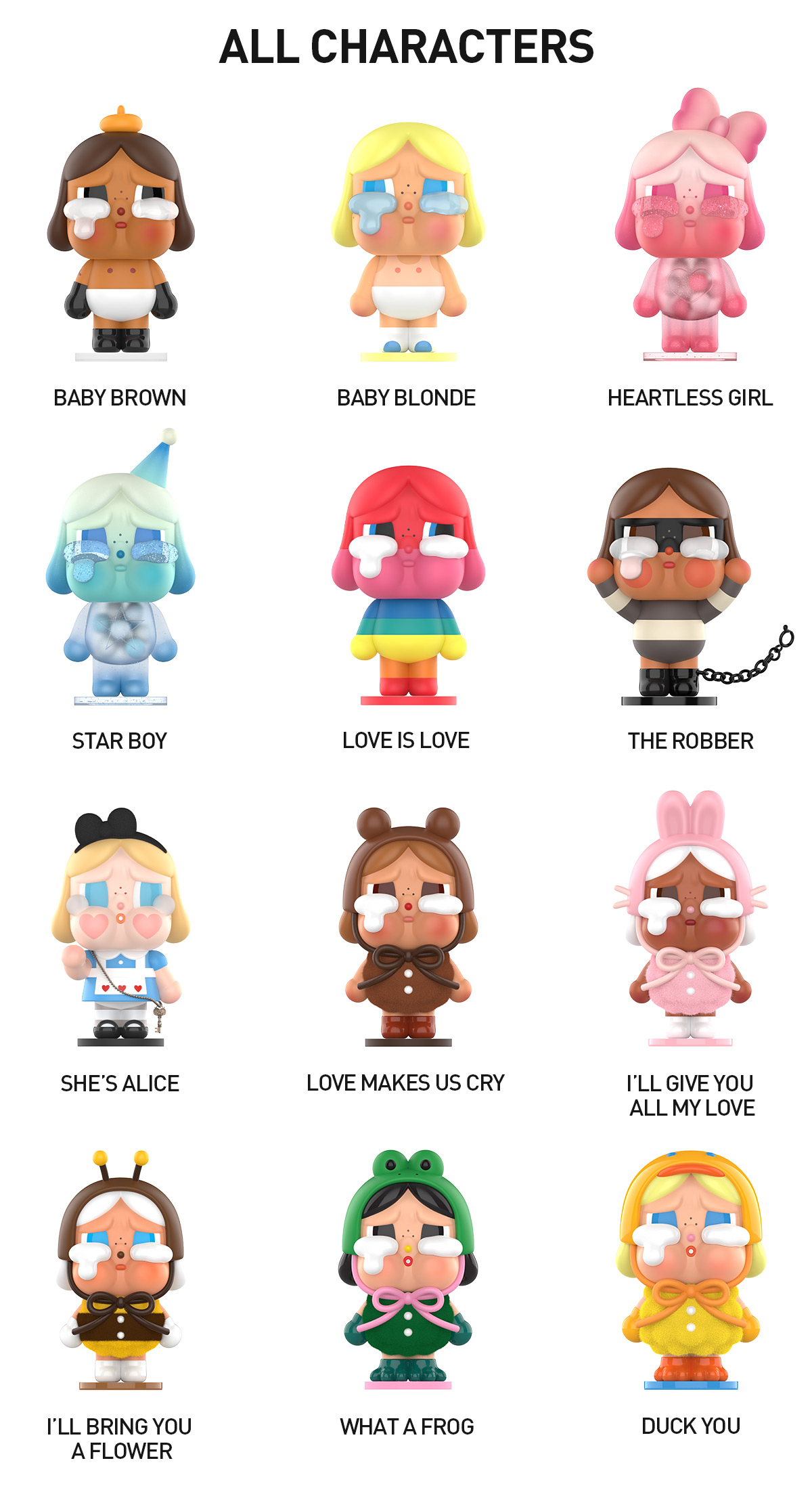 POP NOW:CRYBABY Crying Again Series Figures - POP MART (United States)