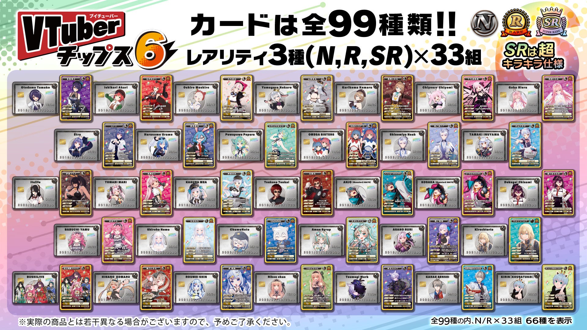 人気VTuber大集合！待望の第6弾「VTuberチップス6」が5月28日（火