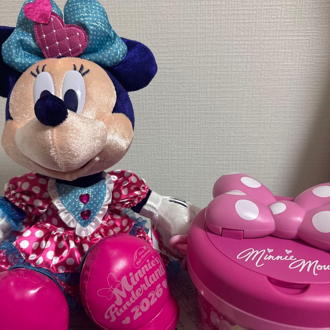 ディズニー ミニー ぬいぐるみ ポップコーンバケット - メルカリ