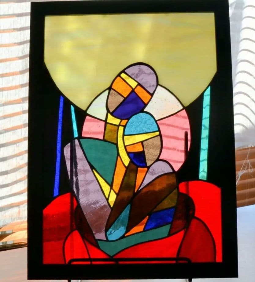 ステンドグラスアート 多色 抽象人物 ステンドグラス 女性 人物のイラスト素材 [95379624] - PIXTA