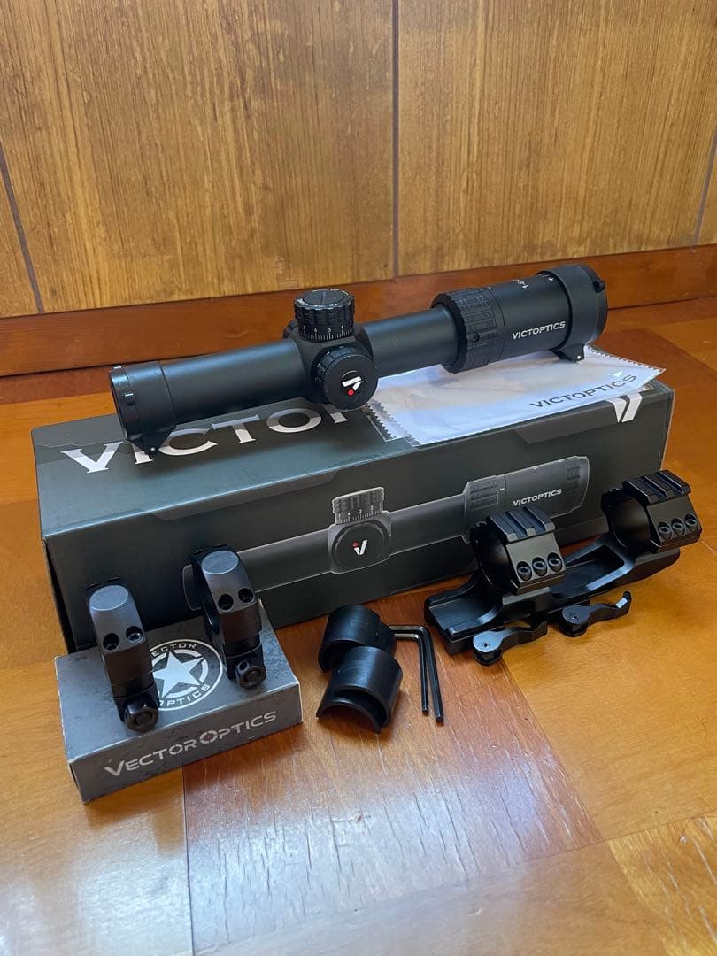 トイガン Vector Optics VictOptics S6 1-6x24 1年保証 Vector Optics OPSL23 VictOptics S6 1-6x24 ET Burnt Brown