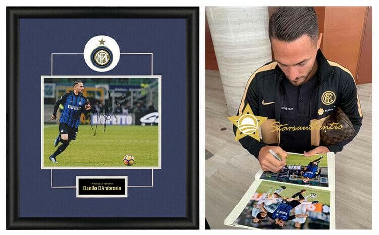 直筆サイン入り写真 ダニーロ・ダンブロージオ FCインテル・ミラノ SA鑑定済 panini ディエゴ・ミリート 直筆サイン インテル クラブワールドカップ