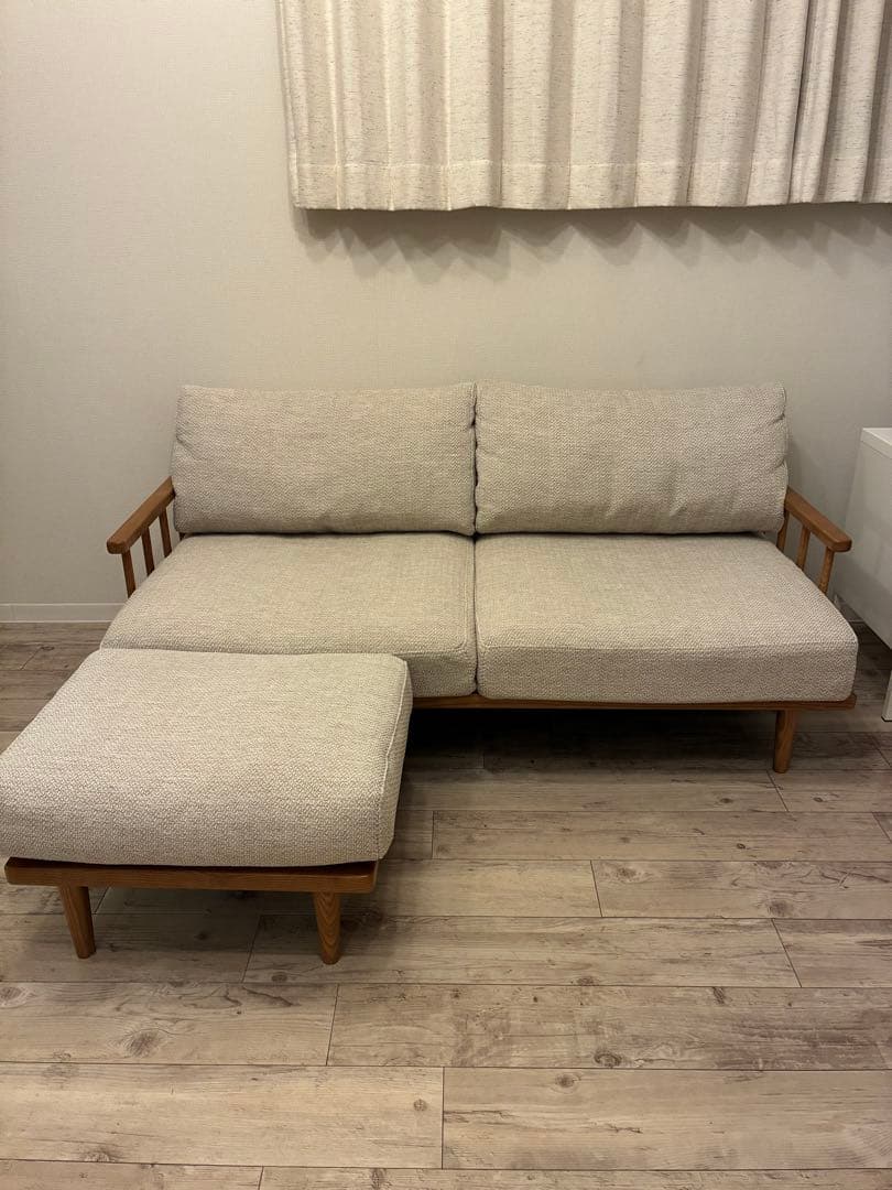 unico SIAL(シアル)　カバーリングソファ 2.5シーター・オットマン unico/ウニコ SIAL/シアル カバーリングソファ 2.5シーター ナチュラル