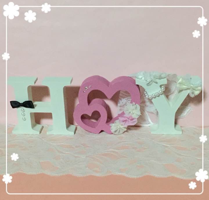 yuppi様確認用♡ウエディングバージョン・イニシャルオブジェ ハッピーウエディング❤︎ イニシャルオブジェでお出迎え ウェルカム