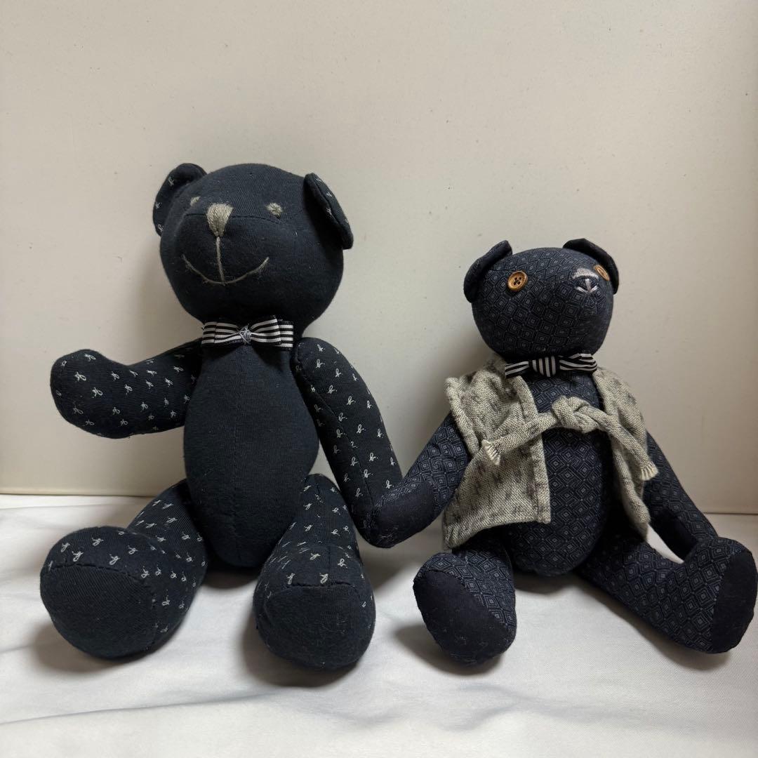 手作り 木綿のカスリ ティディベア 2体 ハンドメイド 楽天市場】オーガニックコットンで作るナチュラルベア手作りキット