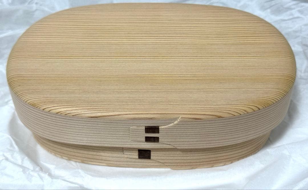 【新品未使用】柴田慶信商店　曲げわっぱ　白木 小判弁当箱（中） 柴田慶信商店】曲げわっぱ 白木弁当箱 | 藤巻百貨店