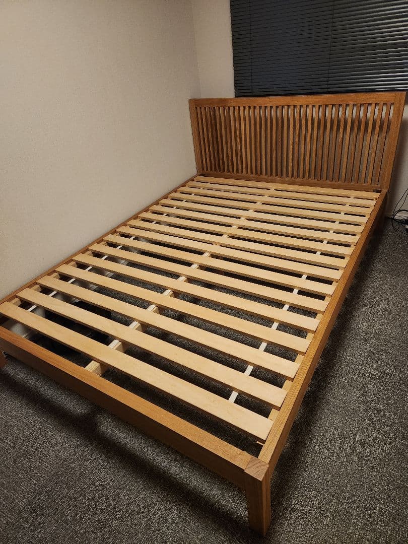 【美品】アクタス　POTHOS　ダブルベッドフレーム　※都内直接引き取り ダブル] 衣替え 大容量ベッド USB 2コンセント 宮付き ベッドフレーム