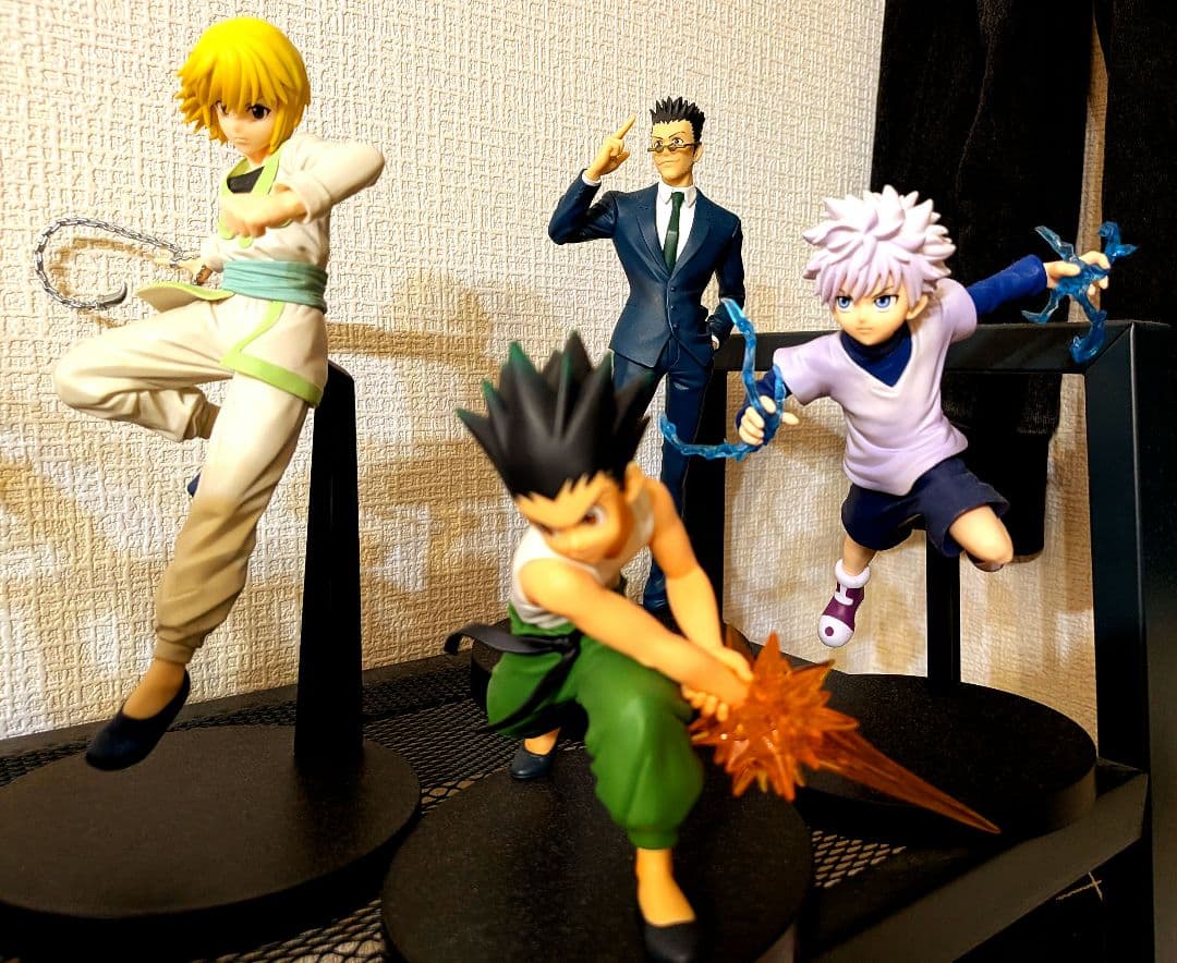 キルア・ゴン・クラピカ・レオリオ フィギュアセット　HUNTERXHUNTER おすわり姿がとってもキュートな『HUNTER×HUNTER』ガシャポン