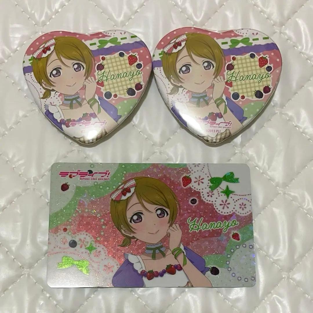 ラブライブ μ's 小泉花陽 お台場 THEキャラカフェ 缶バッジ カード