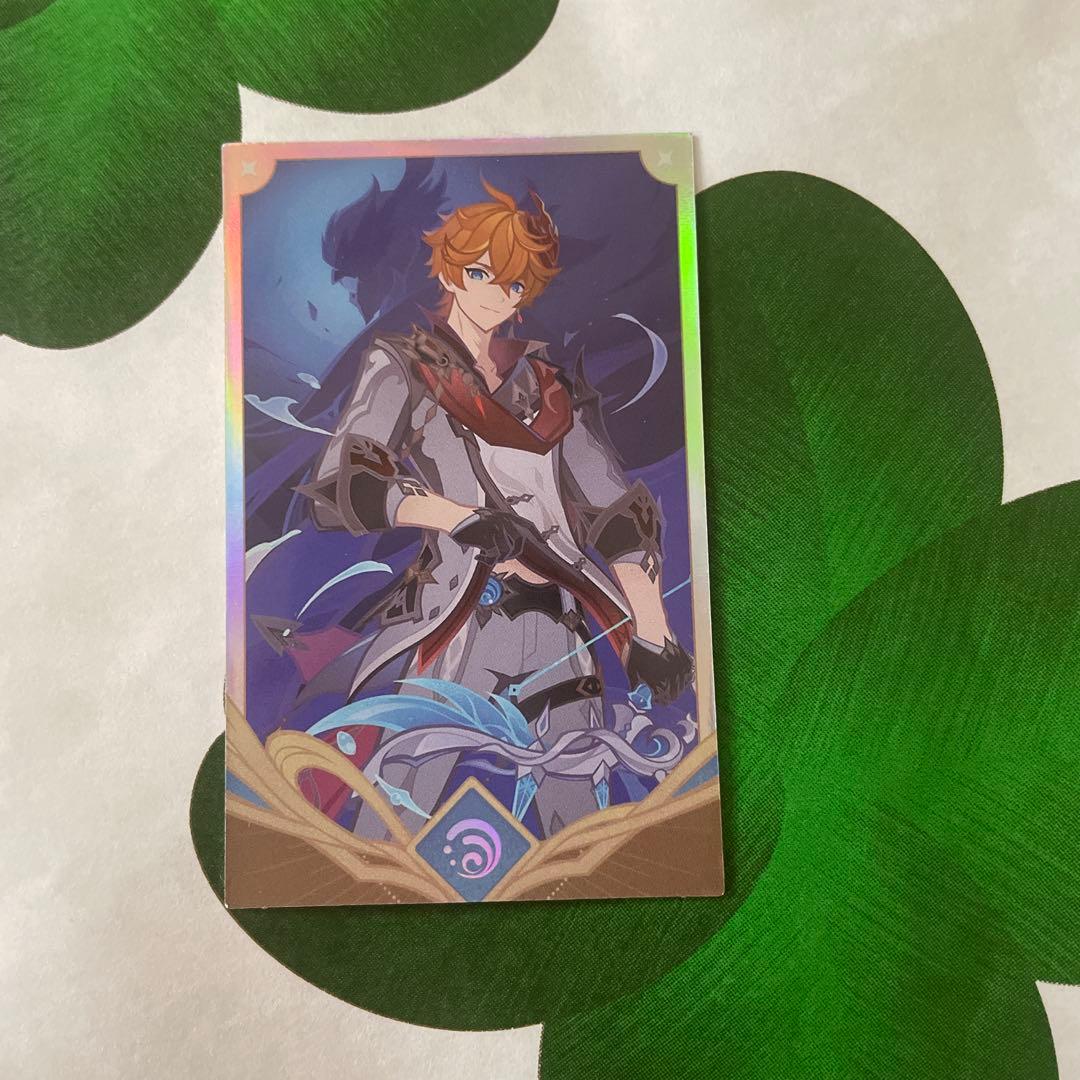 原神 韓国 ソウルカフェ ホログラムカード 七聖召喚 タルタリヤ - メルカリ