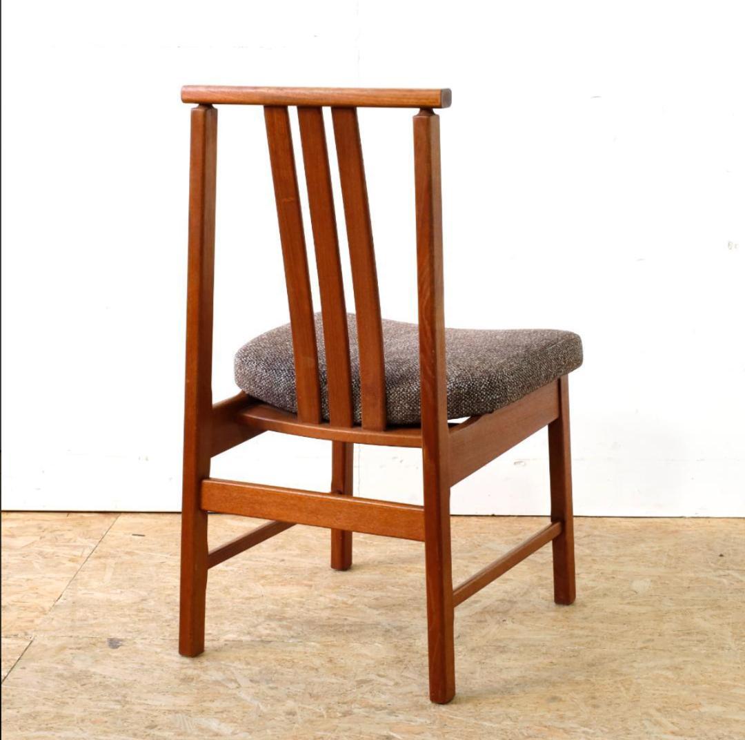 美品 ヴィンテージ チーク無垢材 ハイバックダイニングチェア 1脚分 デンマークヴィンテージ ハイバック ダイニングチェア チーク材 北欧