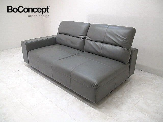 ボーコンセプト「ハンプトン」 片アーム本革ソファ　 可動ヘッド　 約105万 Hampton プーフ レフト＆ライトサイド収納付き | Footstool | Hampton