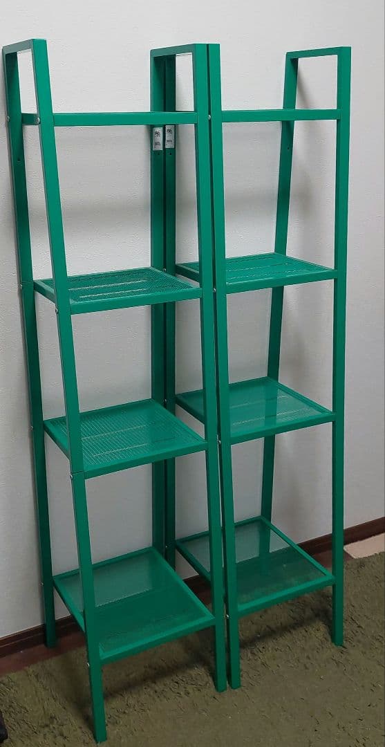 【美品】IKEA　レールベリ２個セット　廃盤カラー イケア（IKEA） IKEA - - LERBERG -レールベリ- シェルフユニット