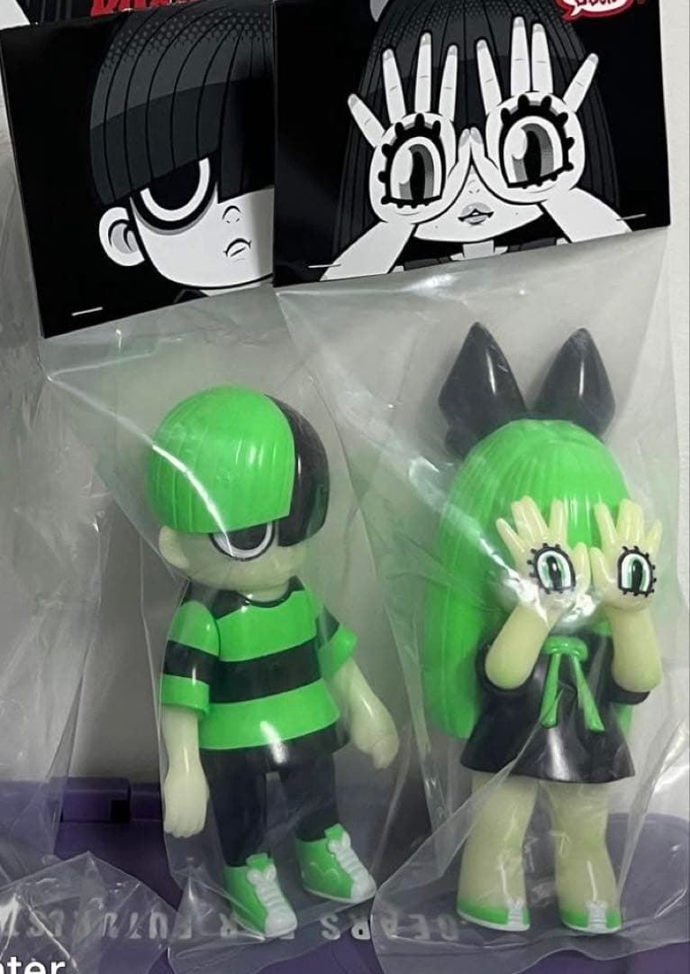 新品 GRAPE BRAIN 台湾限定 にぎるちゃん のりくん ソフビ セット GRAPE BRAIN グレイプブレイン にぎるちゃん のりくん 1周年記念カラー